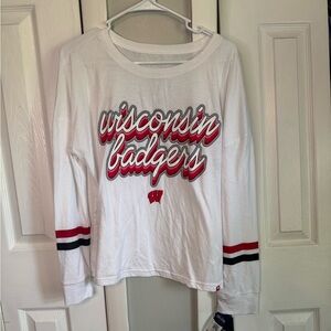 Fanatics Women’s Wisconsin Long Sleeve Tee NWT